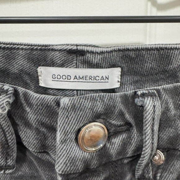 Good American Good Curve Yoke Skinny Jeans Stretch Women's Size 0 25 Black - Picture 4 of 11